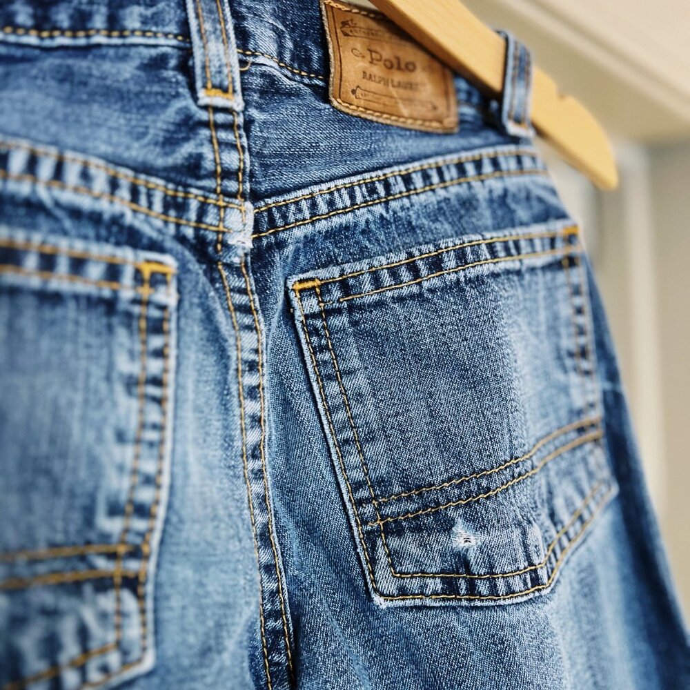 Polo Ralph Lauren Girls Classic Denim Jeans | Size 5 | Adjustable Waist - Picture 4 of 7